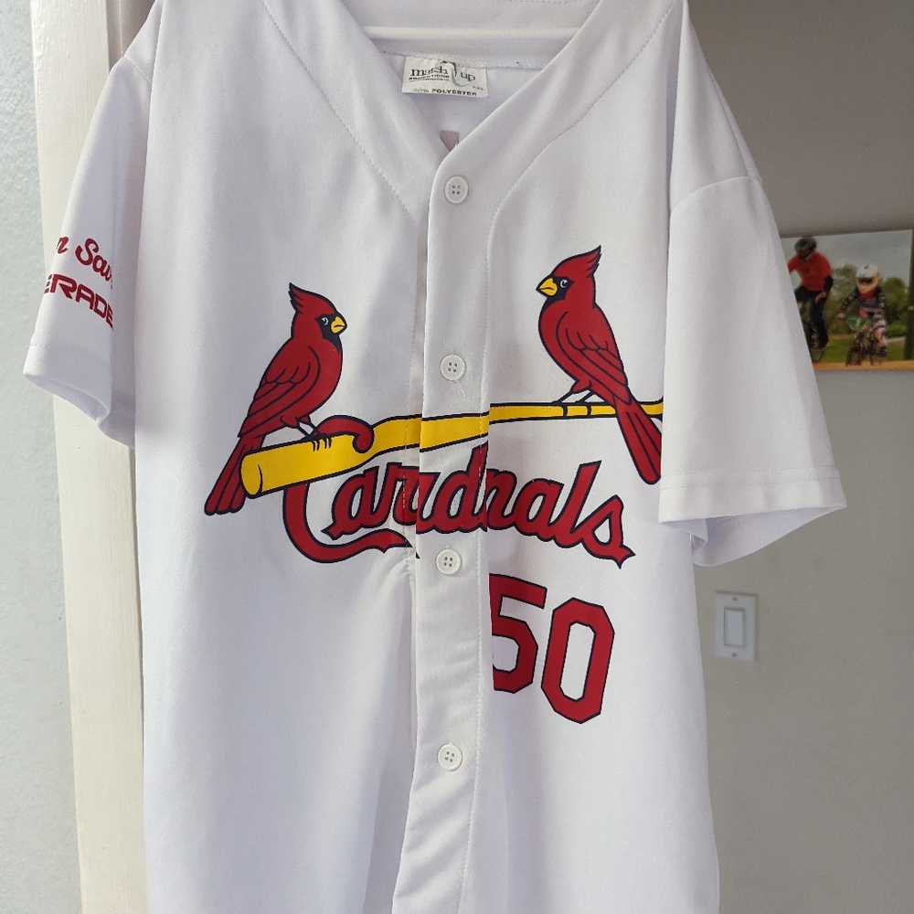 Cardinals baseball jersey Wainwright #50